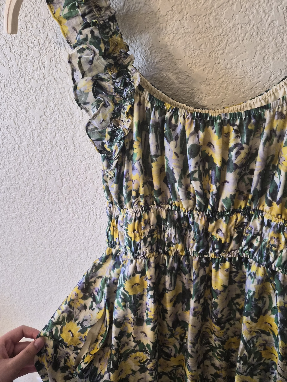 Yellow Green Floral Sundress